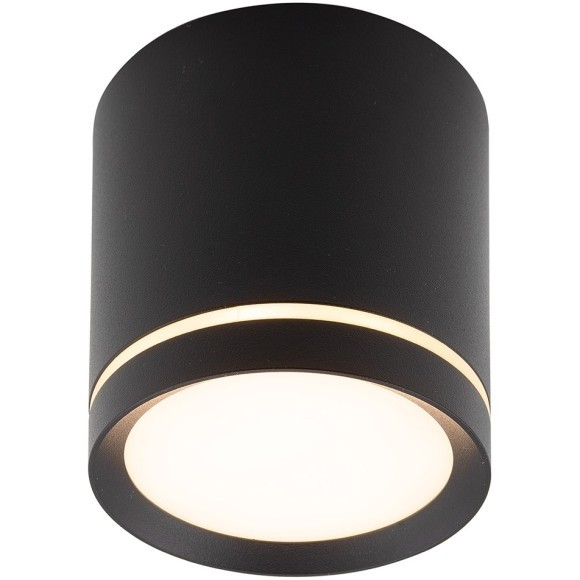 DK4016-BK Светильник накладной IP 20, 5 Вт, LED 3000, черный, алюминий/акрил