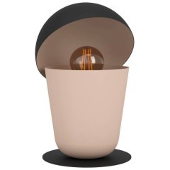 900396 Настольная лампа BATABANO, 1X40W, E27, H275, ?180, основание: ?160, сталь, песочный, черный 900396 Настольная лампа BATABANO, 1X40W, E27, H275, ?180, основание: ?160, сталь, песочный, черный