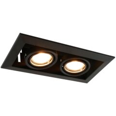 Встраиваемый светильник Arte Lamp A5941PL-2BK CARDANI PICCOLO под лампы 2xGU10 50W Встраиваемый светильник Arte Lamp A5941PL-2BK CARDANI PICCOLO под лампы 2xGU10 50W