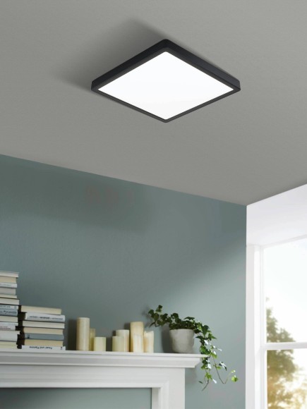 99271 Светодиодный накладной светильник FUEVA 5, 20,5W (LED), 285х285, H28, 2400lm, 3000K, IP44, сталь