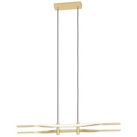 901226 Светод. подвес COLMEAL, 21W(LED), H1200, сталь, алюминий, латунь состаренный/ пластик, белый,