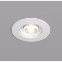 DK3028-WH Встраиваемый светильник, IP 20, 10 Вт, GU5.3, LED, белый, пластик