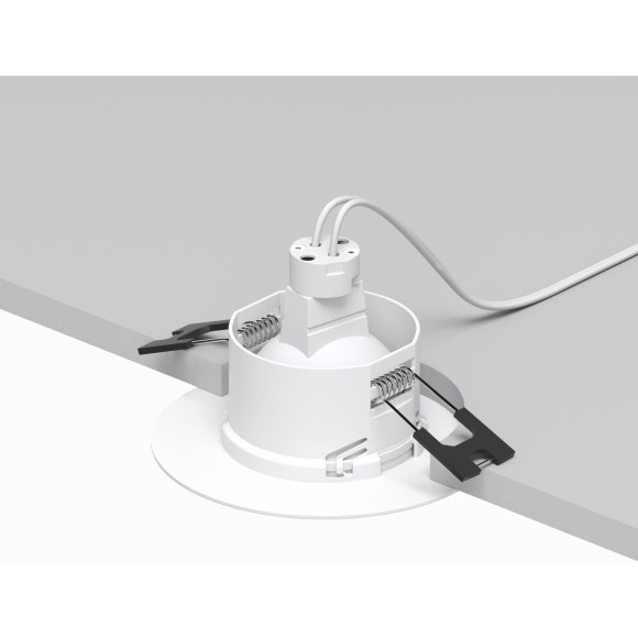 DK3028-WH Встраиваемый светильник, IP 20, 10 Вт, GU5.3, LED, белый, пластик DK3028-WH Встраиваемый светильник, IP 20, 10 Вт, GU5.3, LED, белый, пластик