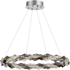 SL6009.103.01 Люстра подвесная ST-Luce Хром/Прозрачно-Дымчатый LED 1*30W 3000K DIAMANTA SL6009.103.01 Люстра подвесная ST-Luce Хром/Прозрачно-Дымчатый LED 1*30W 3000K DIAMANTA