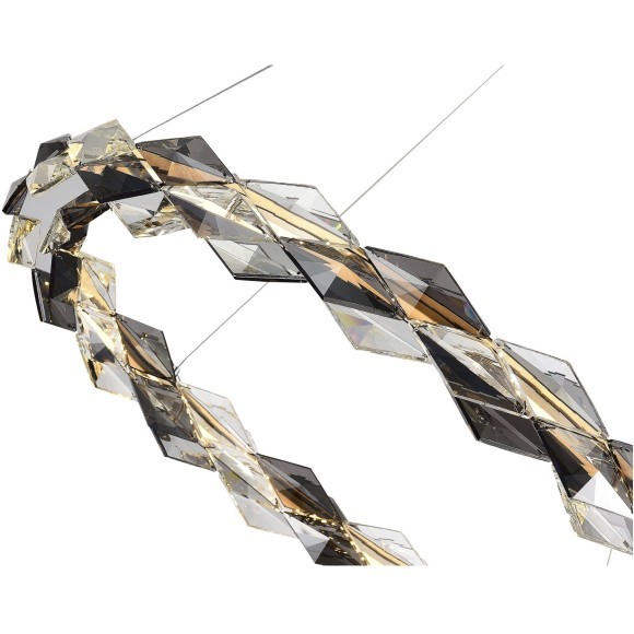 SL6009.103.01 Люстра подвесная ST-Luce Хром/Прозрачно-Дымчатый LED 1*30W 3000K DIAMANTA