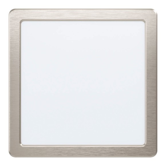 99169 Светодиодный встраиваемый светильник FUEVA 5, 17W (LED), 216х216, ET26, 2000lm, 3000K, сталь, никель