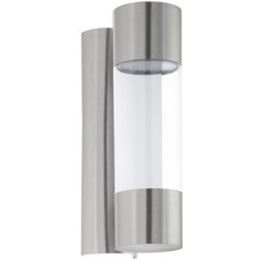 96013 Уличный светодиодный светильник настенный ROBLEDO, 2х3,7W(LED), H260, нерж. сталь/пластик, пр