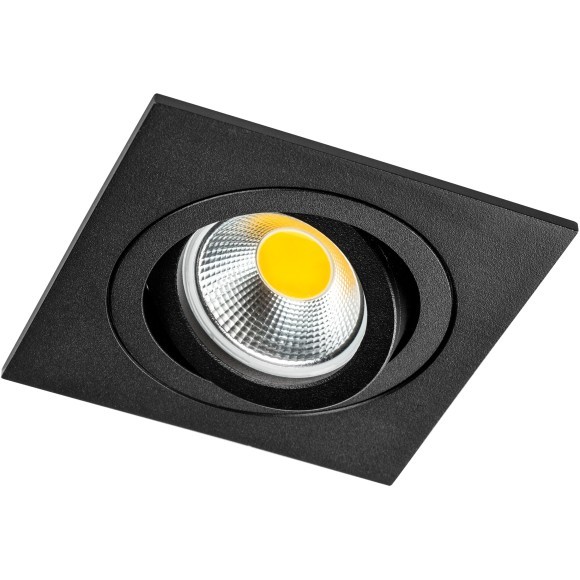 Светильник квадратный черный встраиваемый MR16/GU10 max 12Вт Singo Base Lightstar 011625