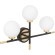 Бра Lumina Deco Marsiada LDW 6033N-3 BK+F.GD