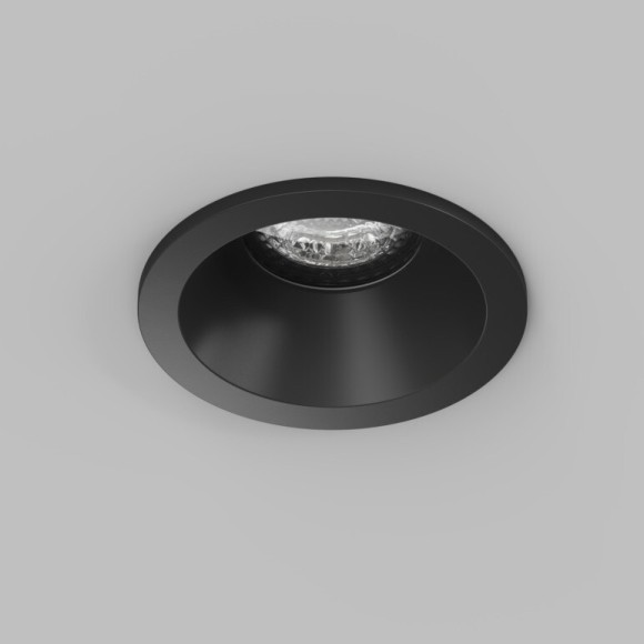Встраиваемый влагозащищённый светильник COVE, IP44, до 15 Вт LED, GU10, алюминий, чёрный