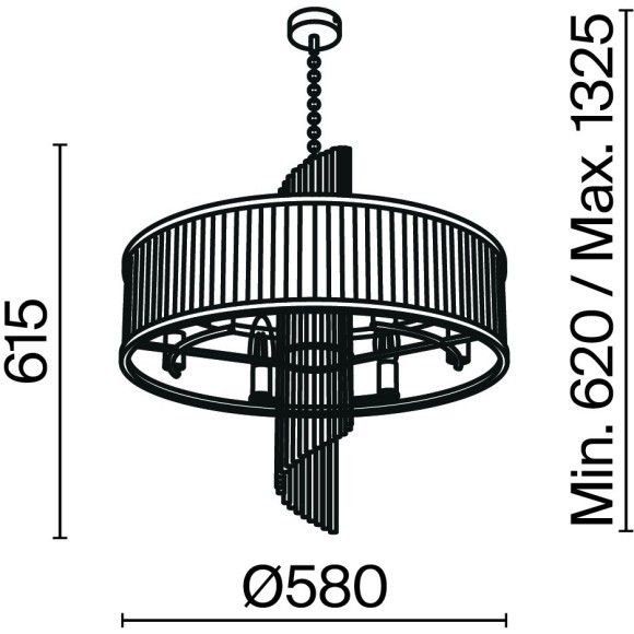 Подвесной светильник Maytoni MOD174PL-06G