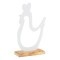 427378 Фигурка Курица AMOATSY L170, B70, H290 алюминий, дерево белый, натуральный