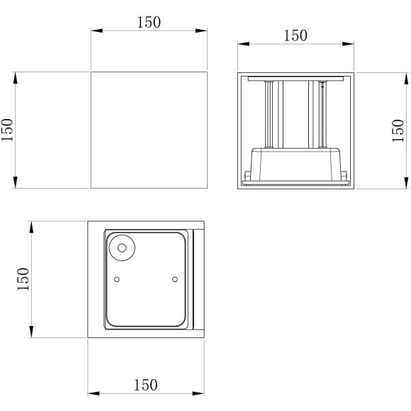 Архитектурная подсветка светодиодная Fulton O572WL-L20GR3K IP54