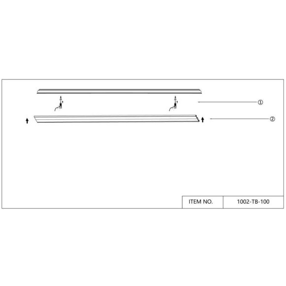 Плоский 1м магнитный шинопровод толщиной 5мм Favourite Unika 1002-TB-100