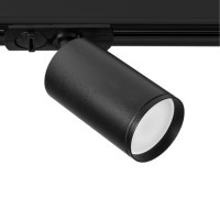 Однофазный двужильный трековый светильник Arte Lamp A1519PL-1BK FLAME под сменную лампу GU10