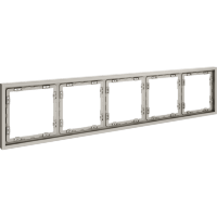 Рамка пластиковая VOLTUM S70 на 5 постов, (кашемир)