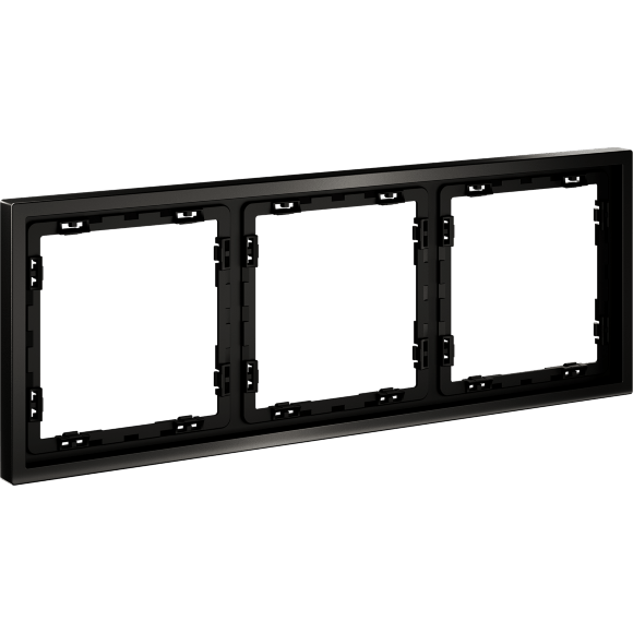 Рамка металлическая на 3 поста, S70 Metal (антрацит)