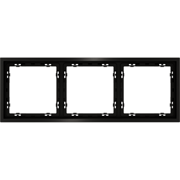 Рамка металлическая на 3 поста, S70 Metal (антрацит)