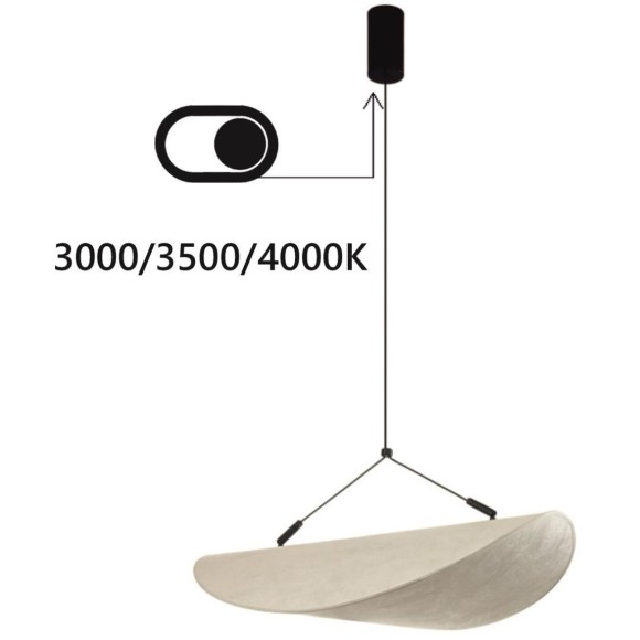 Подвесной светильник IP20 LED 22W 3000/3500/4000K 220V Odeon Light SILK 7067/30L