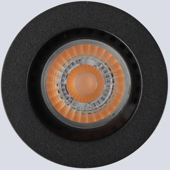 Crystal Lux CLT 422C BL Черный накладной потолочный влагозащищенный минималистичный светодиодный светильник под сменную лампу GU10, черный матовый металл, защита IP44