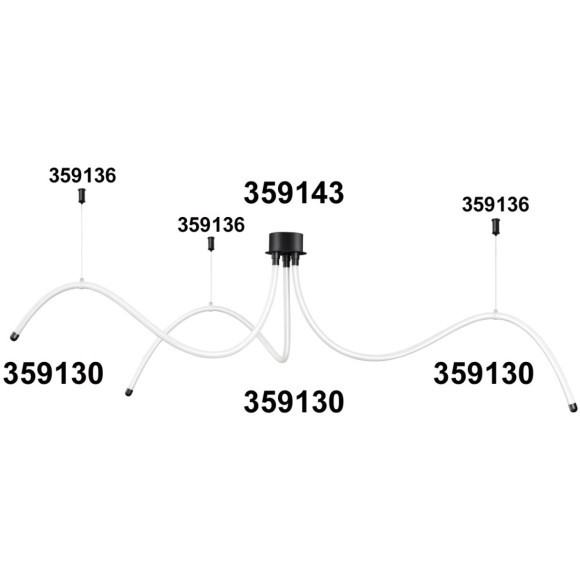 Подвесной комплект с 2-х метровым тросом RAMO 359136 Подвесной комплект с 2-х метровым тросом RAMO 359136