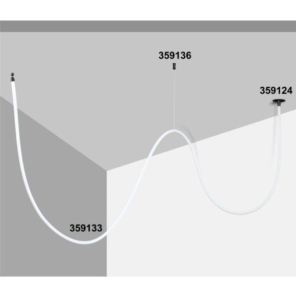 Подвесной комплект с 2-х метровым тросом RAMO 359136 Подвесной комплект с 2-х метровым тросом RAMO 359136