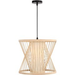 SL6241.503.01 Светильник подвесной ST-Luce Древесный/Белый E27 1*40W ALMA