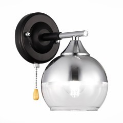 SLE106501-01 Светильник настенный Черный, Хром/Хром, Прозрачный E27 1*60W GOCIA SLE106501-01 Светильник настенный Черный, Хром/Хром, Прозрачный E27 1*60W GOCIA