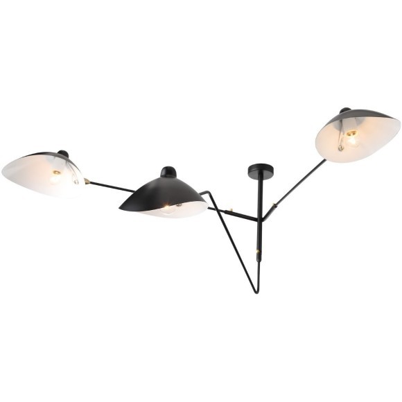 SL305.402.03 Люстра потолочная ST-Luce Черный/Черный, Белый E27 3*60W SPRUZZO