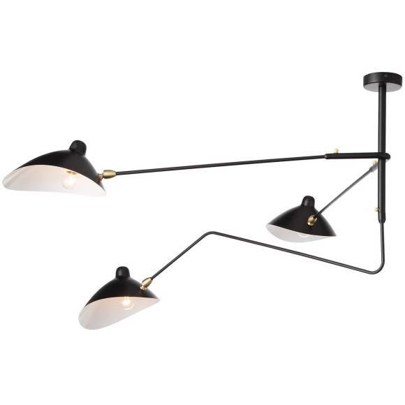 SL305.402.03 Люстра потолочная ST-Luce Черный/Черный, Белый E27 3*60W SPRUZZO