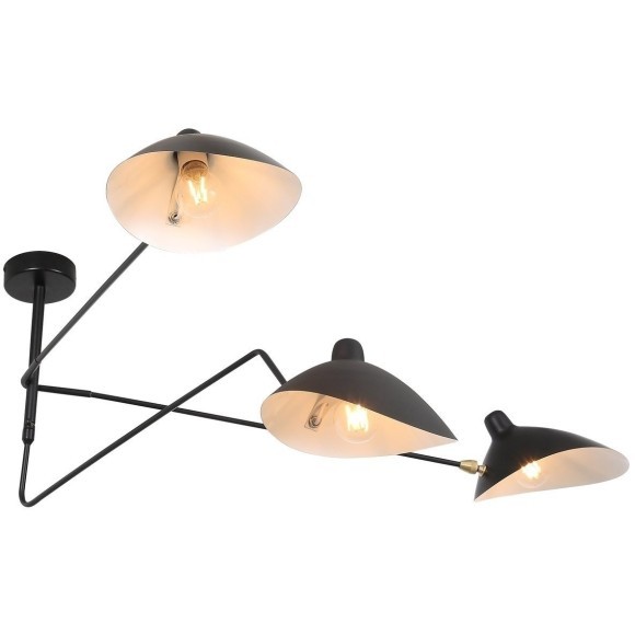 SL305.402.03 Люстра потолочная ST-Luce Черный/Черный, Белый E27 3*60W SPRUZZO