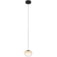 390479 Светодиодный подвес с регулировкой цветовой температуры PANTOJA, 1X5,8W(LED), Ø240, 2200-6500K, 1100lm, сталь, черный, янтарный