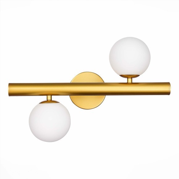 SL1185.201.02 Бра ST-Luce Золотистый/Белый G9 2*5W ASOLO SL1185.201.02 Бра ST-Luce Золотистый/Белый G9 2*5W ASOLO