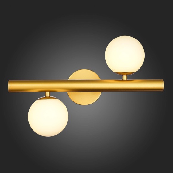 SL1185.201.02 Бра ST-Luce Золотистый/Белый G9 2*5W ASOLO SL1185.201.02 Бра ST-Luce Золотистый/Белый G9 2*5W ASOLO