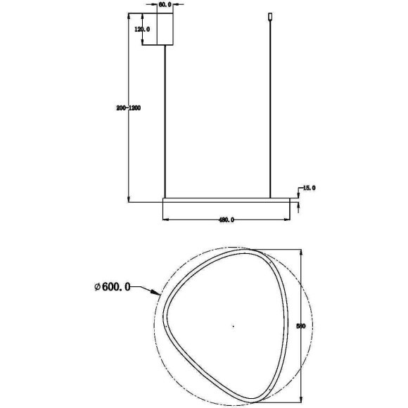 Подвесной светильник Maytoni MOD072PL-L28B3K