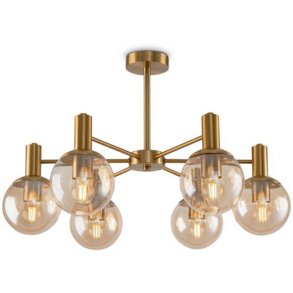 Люстра потолочная Freya FR5175PL-06BS Globo под лампы 6xE27 60W