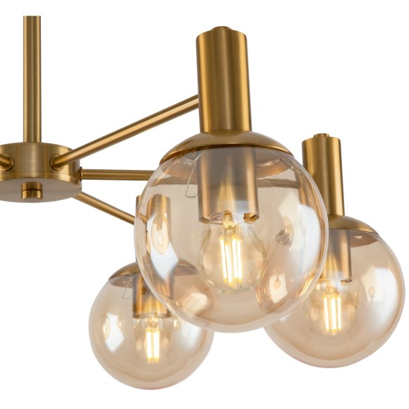 Люстра потолочная Freya FR5175PL-06BS Globo под лампы 6xE27 60W