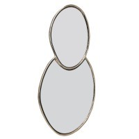 425004 BANI Декоративное зеркало в стиле Ар-деко L450 B10 H275 сталь зеркальное стекло латунь