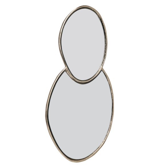 425004 BANI Декоративное зеркало в стиле Ар-деко L450 B10 H275 сталь зеркальное стекло латунь