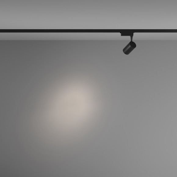 Однофазный двужильный светодиодный трековый светильник Maytoni Unity TR003-1-6W4K-S-B Vuoro 4000К 500Лм CRI90+ 24° 6Вт