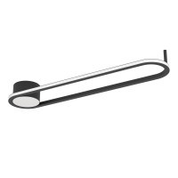 902151 COLLECORVINO Светодиодный настенно-потолочный светильник с регулировкой цветовой температуры, 24Вт, 2400Лм, 2700K-6500K, алюминий, черный-белый