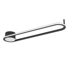 902151 COLLECORVINO Светодиодный настенно-потолочный светильник с регулировкой цветовой температуры, 24Вт, 2400Лм, 2700K-6500K, алюминий, черный-белый 902151 COLLECORVINO Светодиодный настенно-потолочный светильник с регулировкой цветовой температуры, 24Вт, 2400Лм, 2700K-6500K, алюминий, черный-белый