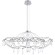 10586/900 Silver Asfour Loft It MIRA Подвесной светильник, LED 27 Вт, 3000 К, 3240 Лм, IP20, 12–24 В, серебристое металлическое основание, прозрачный хрустальный плафон