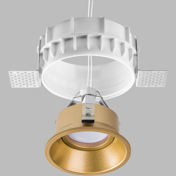 Комплект из светильника и рамки DOMINO ROUND MR16 ЗОЛОТО Domino Lightstar G214603