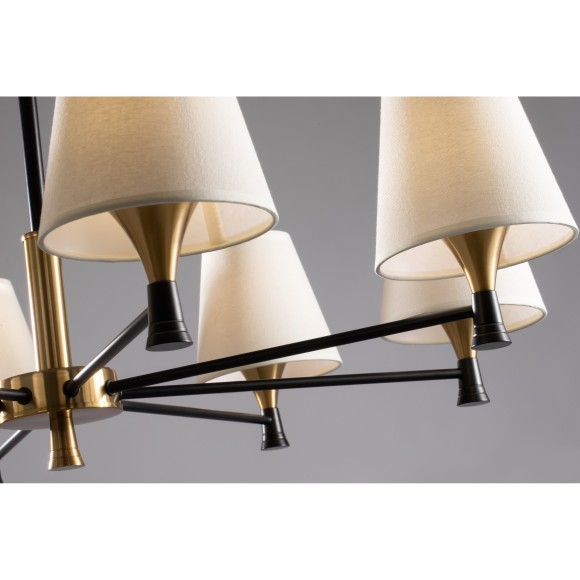 Люстра на штанге Freya FR5098PL-08BBS Perfetto под лампы 8xE14 40W