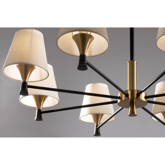 Люстра на штанге Freya FR5098PL-08BBS Perfetto под лампы 8xE14 40W