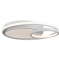 Круглый белый потолочный светодиодный светильник управляемый пультом ДУ (без пам настроек) 80вт 6100Лм 3000-6000К Freya Nation FR10028CL-L80W Круглый белый потолочный светодиодный светильник управляемый пультом ДУ (без пам настроек) 80вт 6100Лм 3000-6000К Freya Nation FR10028CL-L80W