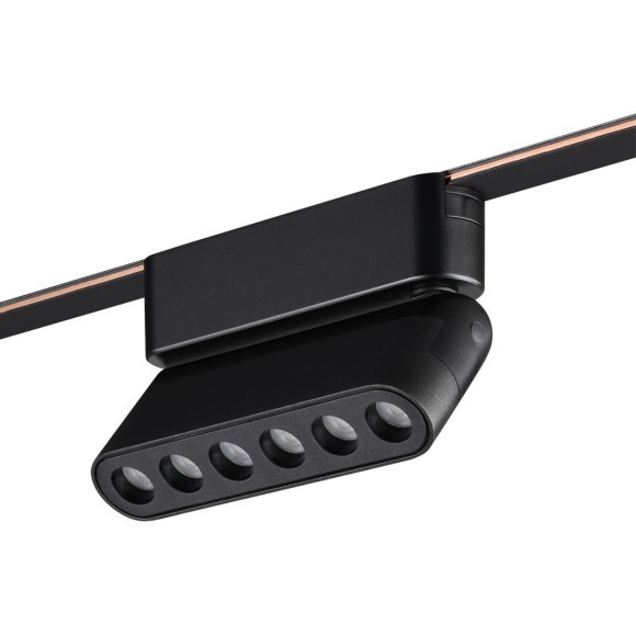 359464 Трековый ременный светодиодный SMART светильник c доп. механическим перекл. цветности Novotech EASY CRI90+ 3000-6000К 220Лм 28° 6W TUYA, Алиса, Wi-Fi