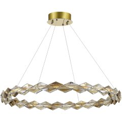 SL6009.213.01 Люстра подвесная ST-Luce Золотой/Прозрачный,Янтарный LED 1*30W 3000K DIAMANTA SL6009.213.01 Люстра подвесная ST-Luce Золотой/Прозрачный,Янтарный LED 1*30W 3000K DIAMANTA