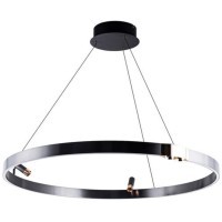 Подвесная черная светодиодная люстра-кольцо 80см 38Вт 914лм 3000К Arte Lamp CESARE A1993SP-38BK